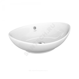 Умывальник мебельный Гамма 56 без отверстия п/смес белый Kirovit (Кировская керамика)