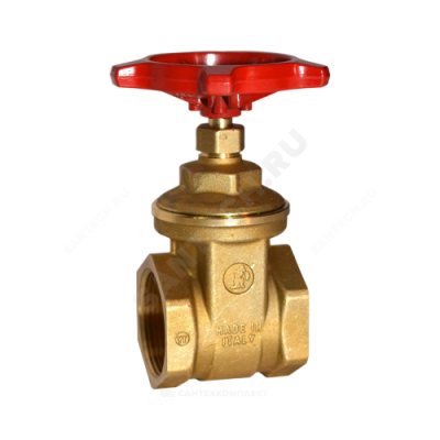 Задвижка клиновая латунь R55 Ду 65 Ру16 ВР маховик Giacomini R55Y009