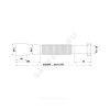 Гофра с гайкой 1 1/4"x32/40 L=320-730мм АНИ Пласт K207