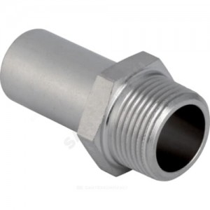 Переход сталь нерж Дн 22х3/4" труба/НР Mapress Geberit 31936