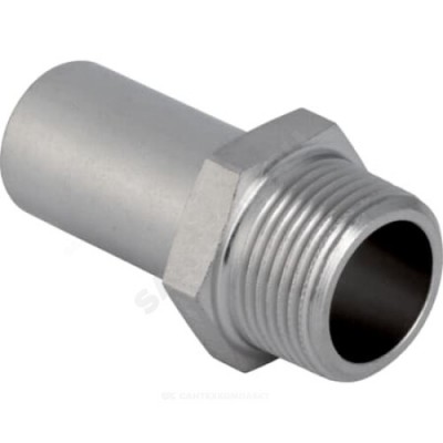 Переход сталь нерж Дн 18х1/2" труба/НР Mapress Geberit 31933