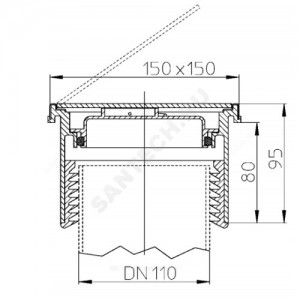 Ревизия-прочистка PP/нерж сталь Дн 110 б/нап на чугун HL HL98SML