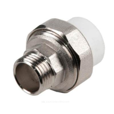 Муфта PP-R комбинированная разъемная белая НР Дн 25х3/4" VALFEX 10156020