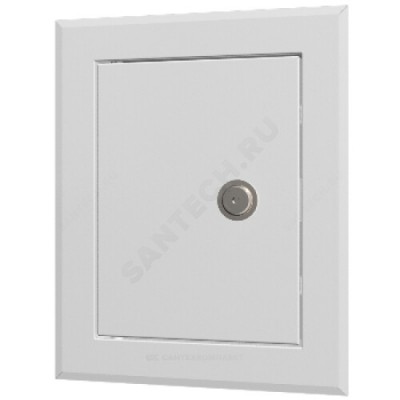 Люк-дверца с замком 300х600 полимер белый Ral 9003 Эра ЛТ3060МЗп/э