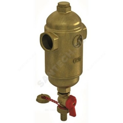 Дешламатор механический T-образный латунь Ду 25 Ру10 G1" ВР R146D Giacomini R146DY015