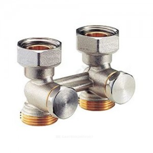 Узел нижнего подключения R387 для двухтр Ду 20 Ру10 3/4"ЕКx18 прямой Giacomini R387X001