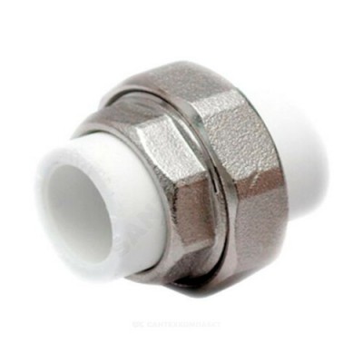 Муфта PP-R разъемная белая Дн 20 RTP (РосТурПласт) 28178