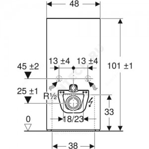 Модуль сантехнический для подвесного унитаза Monolith Plus Geberit 131.221.00.5