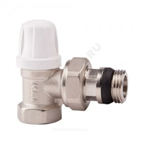 Клапан запорный для радиатора 952 Ду 15 Ру10 ВР угловой штуцер с герметичной прокладкой Icma 82952AD06