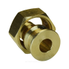 Соединитель для PE-X латунь Дн 25х1" с накидной гайкой с прокладкой РОС