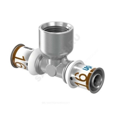 Тройник МП латунь пресс Дн 25х3/4"х25 ВР S-PRESS PLUS Uponor 1070599