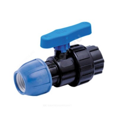 Кран шаровой компрессионный ВР Дн 25х1" Ру16 RTP (РосТурПласт) 14396