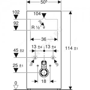 Модуль сантехнический для подвесного унитаза Monolith Geberit 131.031.JL.5