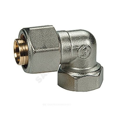 Угольник МП латунь обжим Дн 18х1/2"х90гр ВР R563AM Giacomini R563MX052