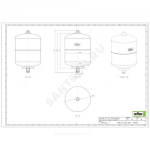 Гидроаккумулятор Refix DD 8 л 16 бар Reflex 7301905