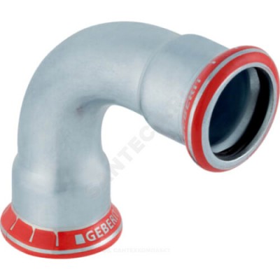 Отвод сталь углеродистая 90гр Дн 108 пресс Mapress Geberit 20111